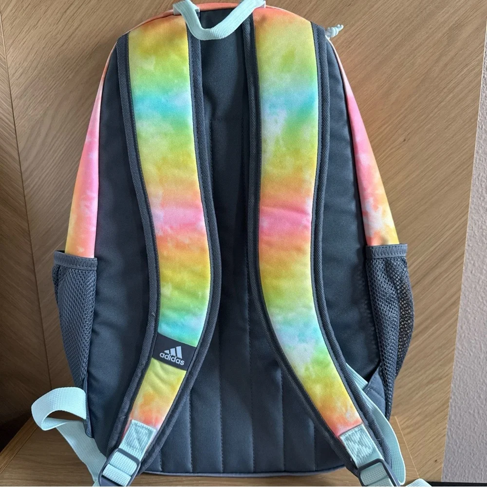 Adidas Young BTS Creator 2 Backpack School Stone Wash Rainbow Tie‎ Dye
